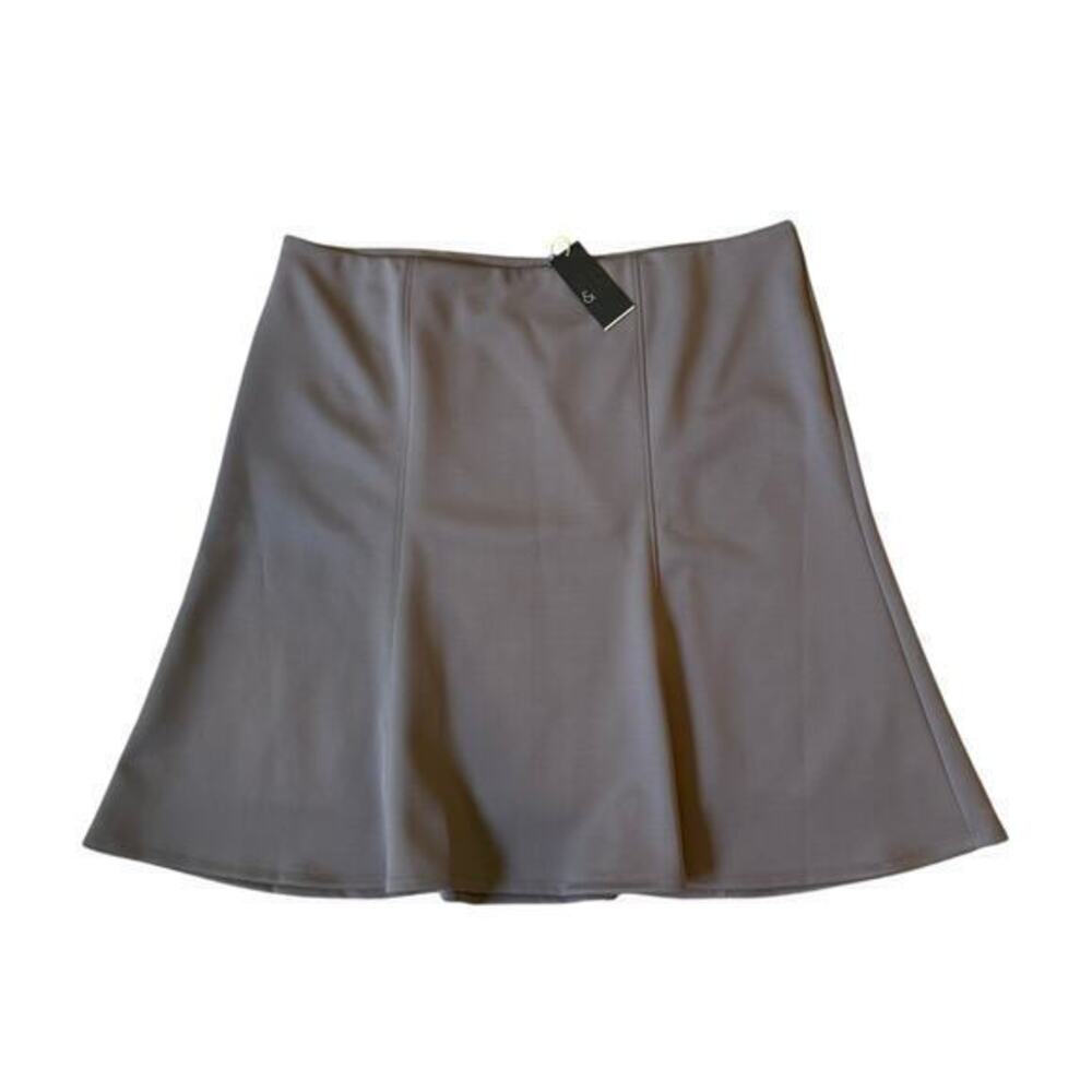 NWT 6th & Lane Gray Flared Skirt Size 28 Plus $89 Career Workwear Stretch